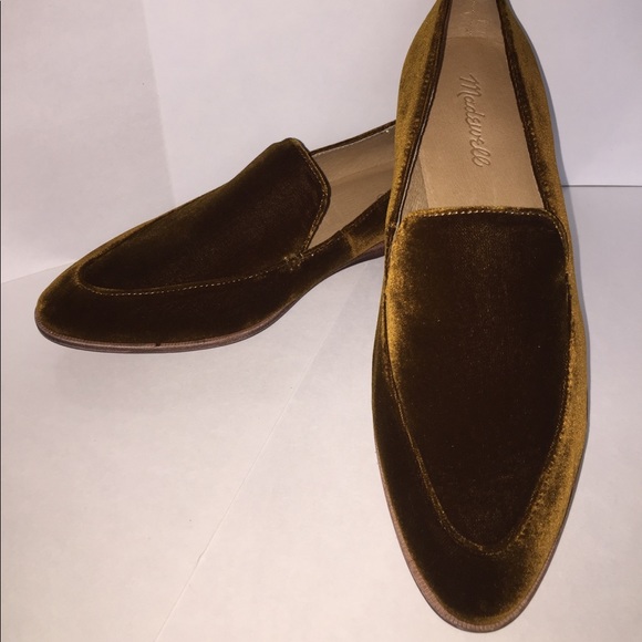 madewell velvet loafer